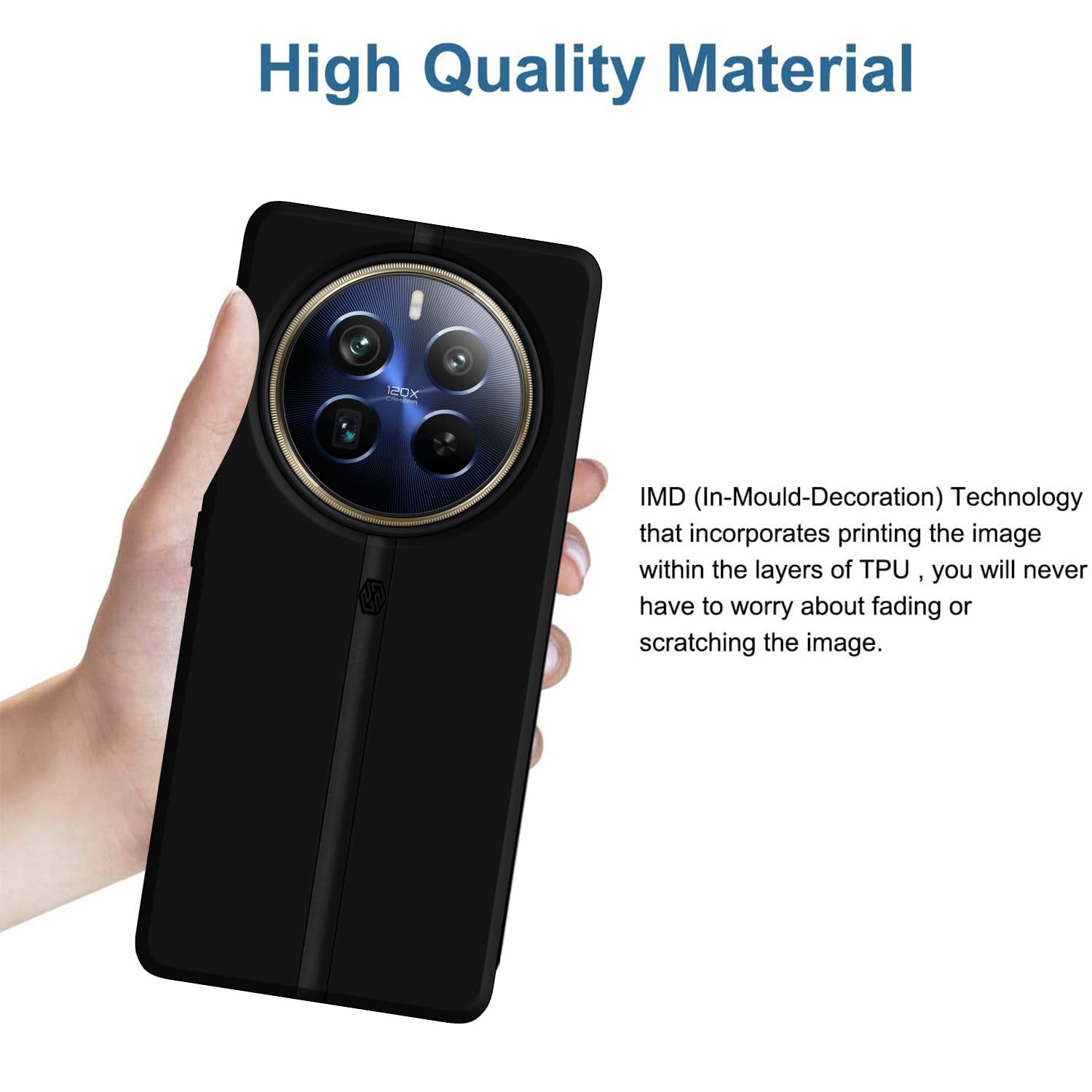 Protect Exclusive Matte Finish Soft Back Case Cover for Realme 12