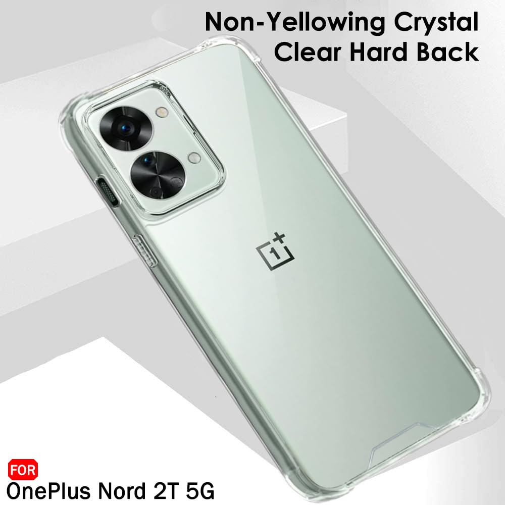 Protect Shockproof Clear Back Cover Case for OnePlus Nord 2T 5G | 360 Degree Protection | Hard Transparent Back Cover Case