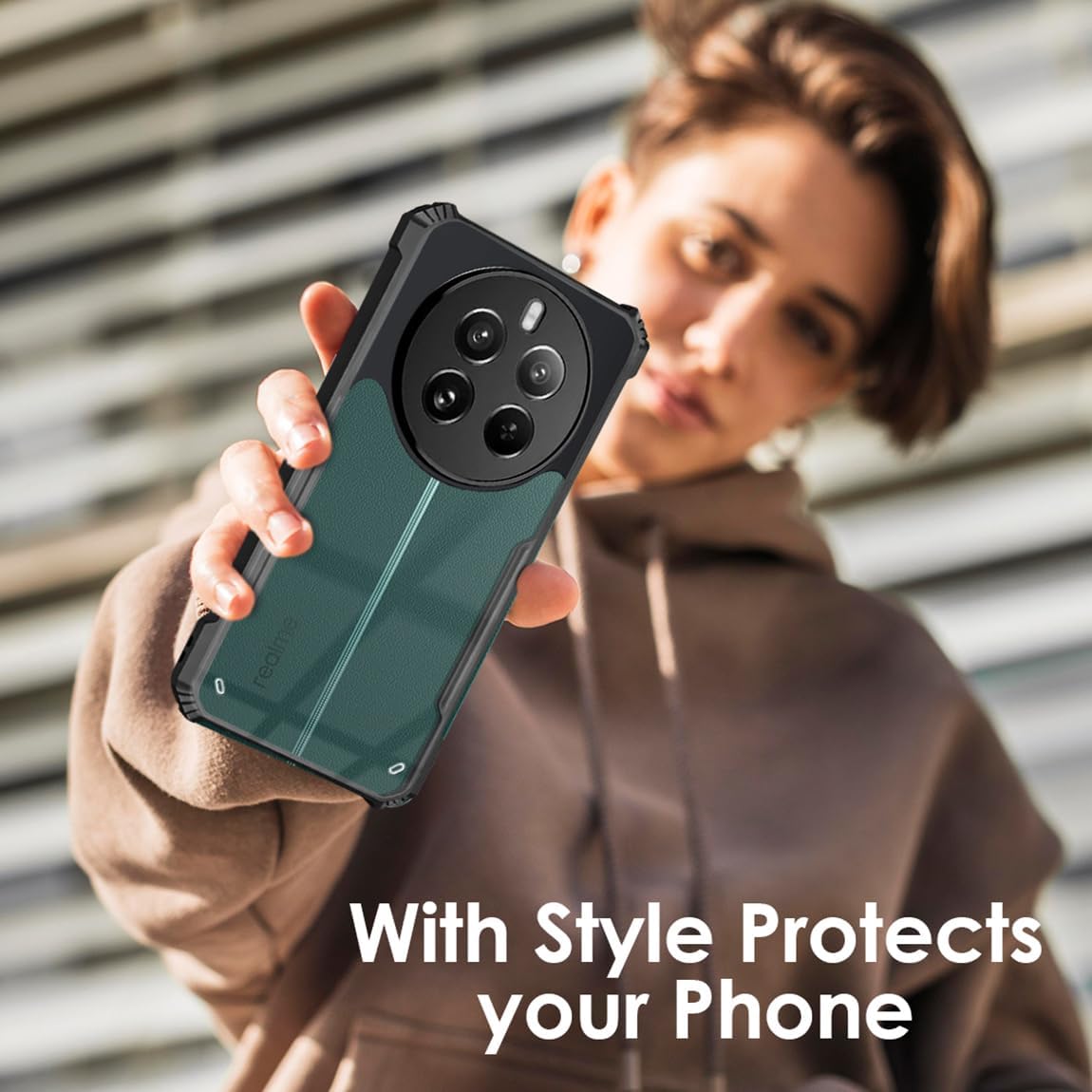 Protect Realme Narzo 70 5G Back Cover | Transparent Crystal Clear Hard PC Back Case with TPU Bumper, Drop Protection Case Cover