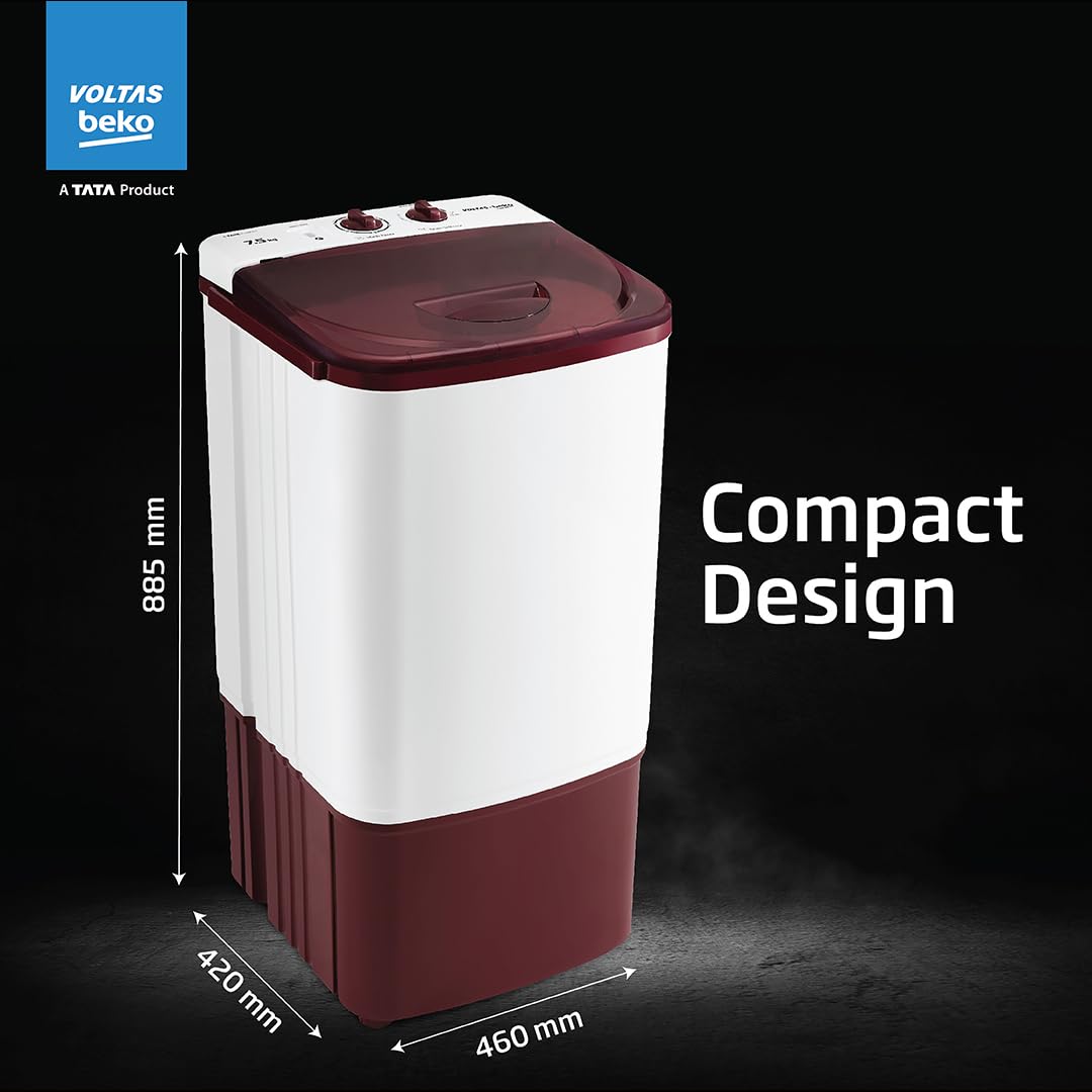 Voltas Beko, A Tata Product 7.5 kg Semi-automatic top load washing machine