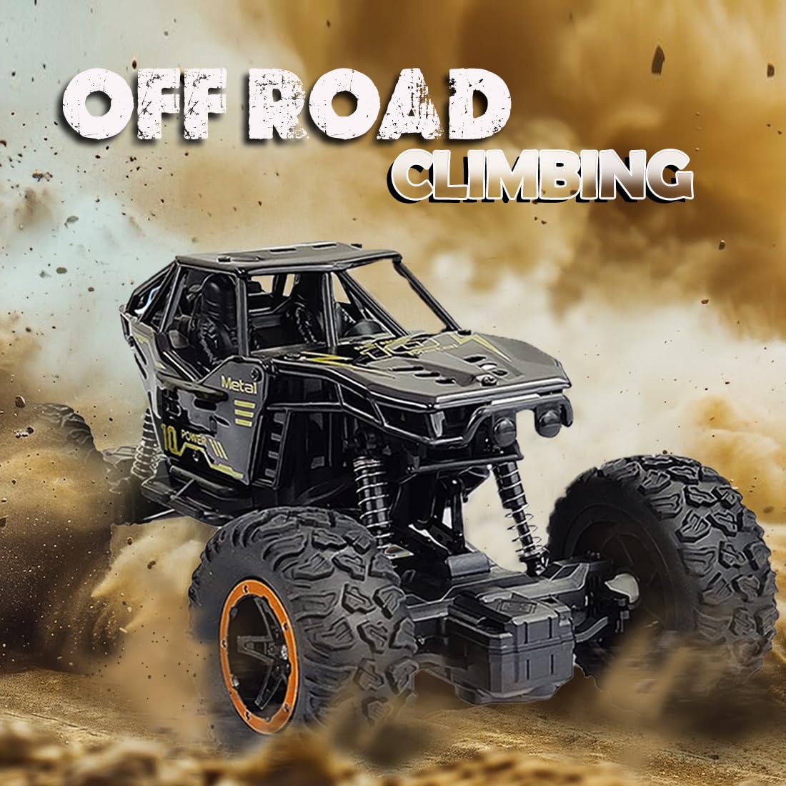 Wembley Rc Monster Truck Remote Control Car for Kids Rock Crawler 5 Function 1:18 Rc Car Toys for Boys 2Wd Offroad High Speed Remote Car