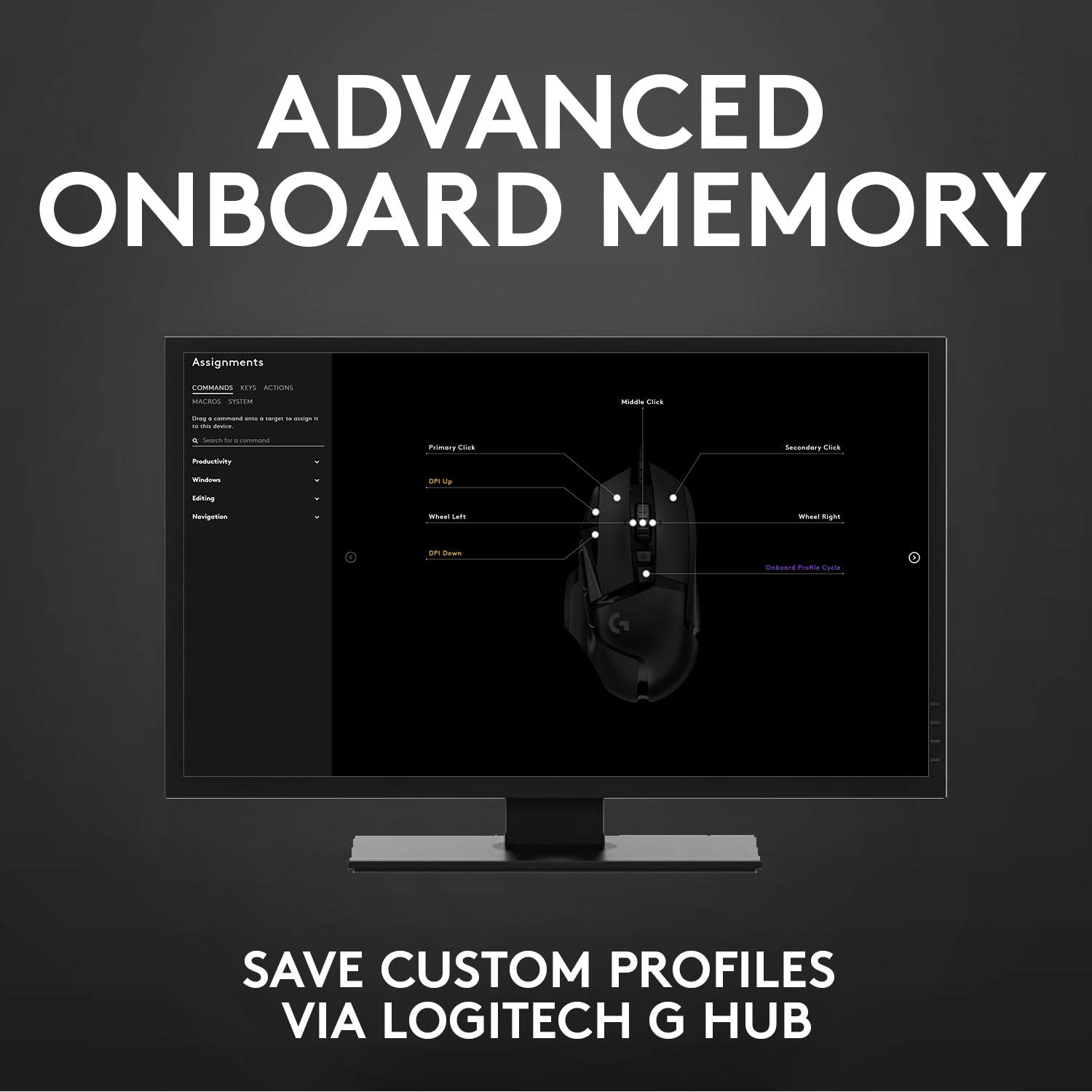 Logitech G502 Hero / Hero 25K Sensor, Adj DPI Upto 25600, RGB, 11 Programmable Buttons Wired Optical Gaming Mouse