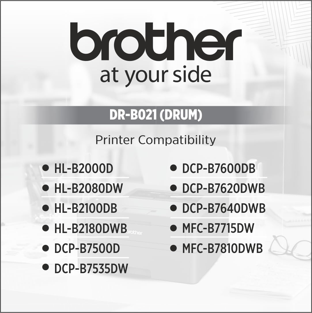 brother DR-B021 Drum Cartridge, Gray, Standard Black Ink Cartridge