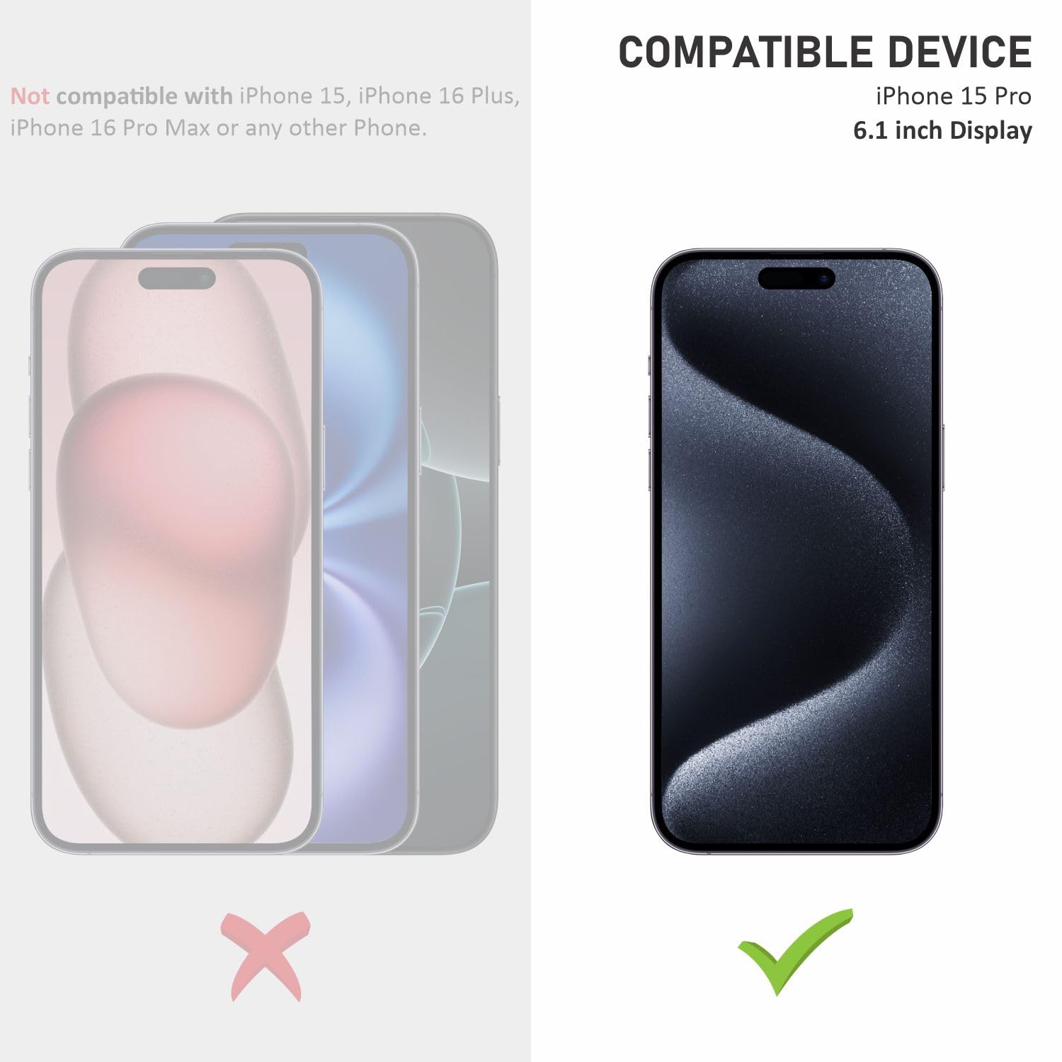 Protect 3D Edge to Edge Shield Technology Guard for Apple iPhone 15 Pro