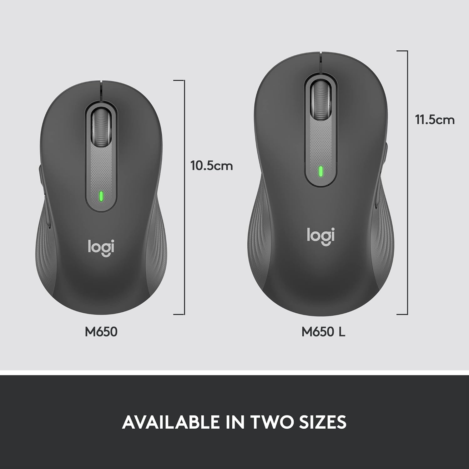 Logitech M650 Silent -Small to Medium Sized Hands Wireless Optical Mouse