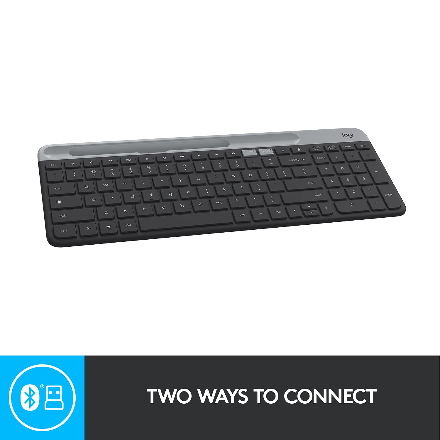 Logitech K580/Bluetooth Compact,Win Mac,Desktop,Tablet,Smartphone,LaptopCompatible Wireless Multi-device Keyboard