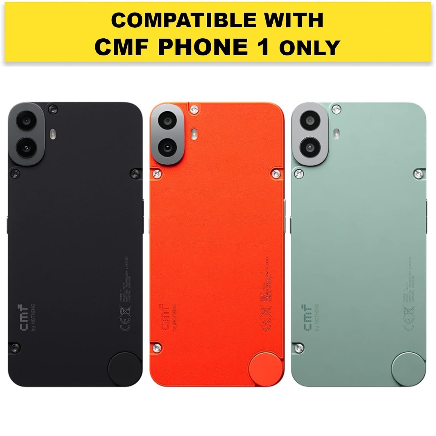 Protect Shockproof Sleek Hybrid Armor Back Cover Case Compatible with CMF Phone 1