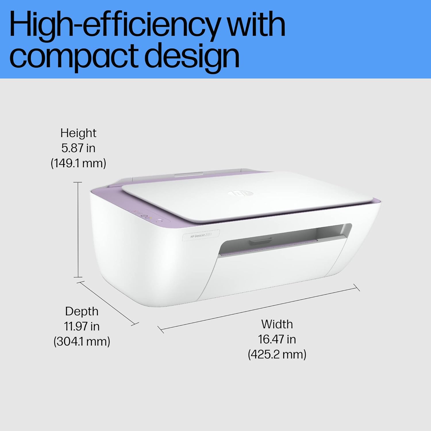 HP DeskJet 2331 Multi-function Color Inkjet Printer with Scanner and Copier , Compact Size, Reliable, Easy Set-Up Through HP Smart App On Your PC Connected Through USB, Ideal for Home (Ink Cartridge)