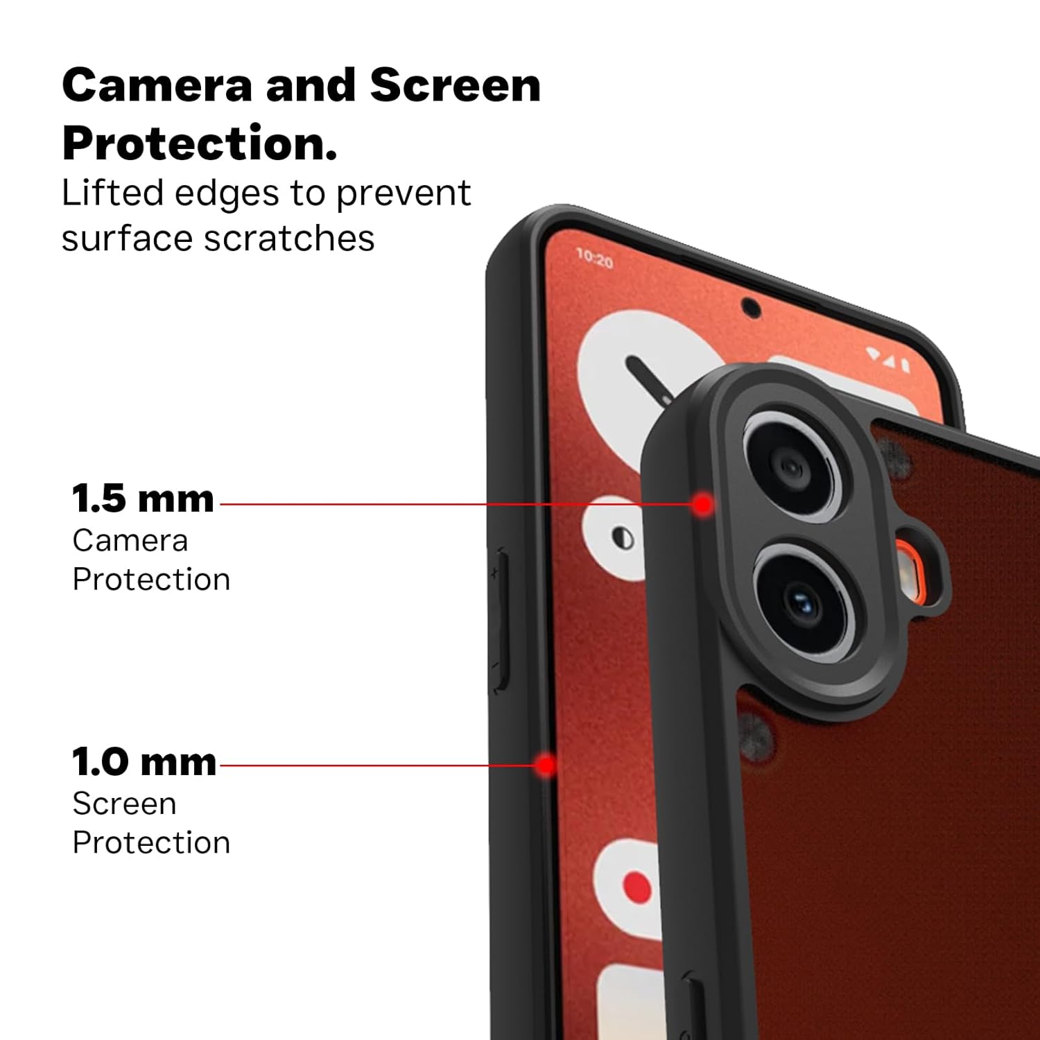 Protect Shockproof Sleek Hybrid Armor Back Cover Case Compatible with CMF Phone 1