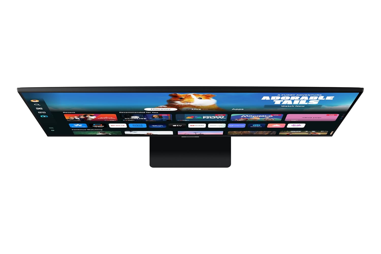 SAMSUNG M5 Full HD VA Panel with Mouse & Keyboard Control, OTT Apps, IoT Hub, Office 365, Workout Tracker, Multiple Ports, Speakers, Remote, Bluetooth Smart Monitor