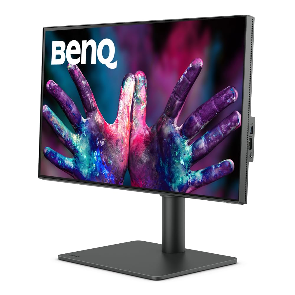 BenQ Quad HD LED Backlit IPS Panel HDR10, 95%P3, 100% Rec709, 100% sRGB, Pantone Skintone Validated, CAD/CAM & Animation Mode, Auto Pivot, Daisy Chain, HDMI, DP, USB-C with 65W PD, Color Accurate Monitor