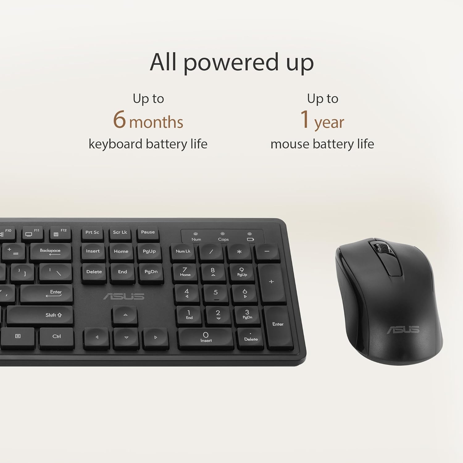 ASUS Wireless Keyboard and Mouse Set CW101 Wireless Multi-device Keyboard
