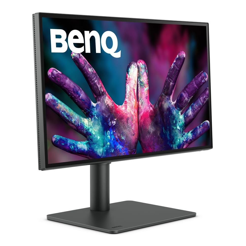 BenQ Quad HD LED Backlit IPS Panel HDR10, 95%P3, 100% Rec709, 100% sRGB, Pantone Skintone Validated, CAD/CAM & Animation Mode, Auto Pivot, Daisy Chain, HDMI, DP, USB-C with 65W PD, Color Accurate Monitor