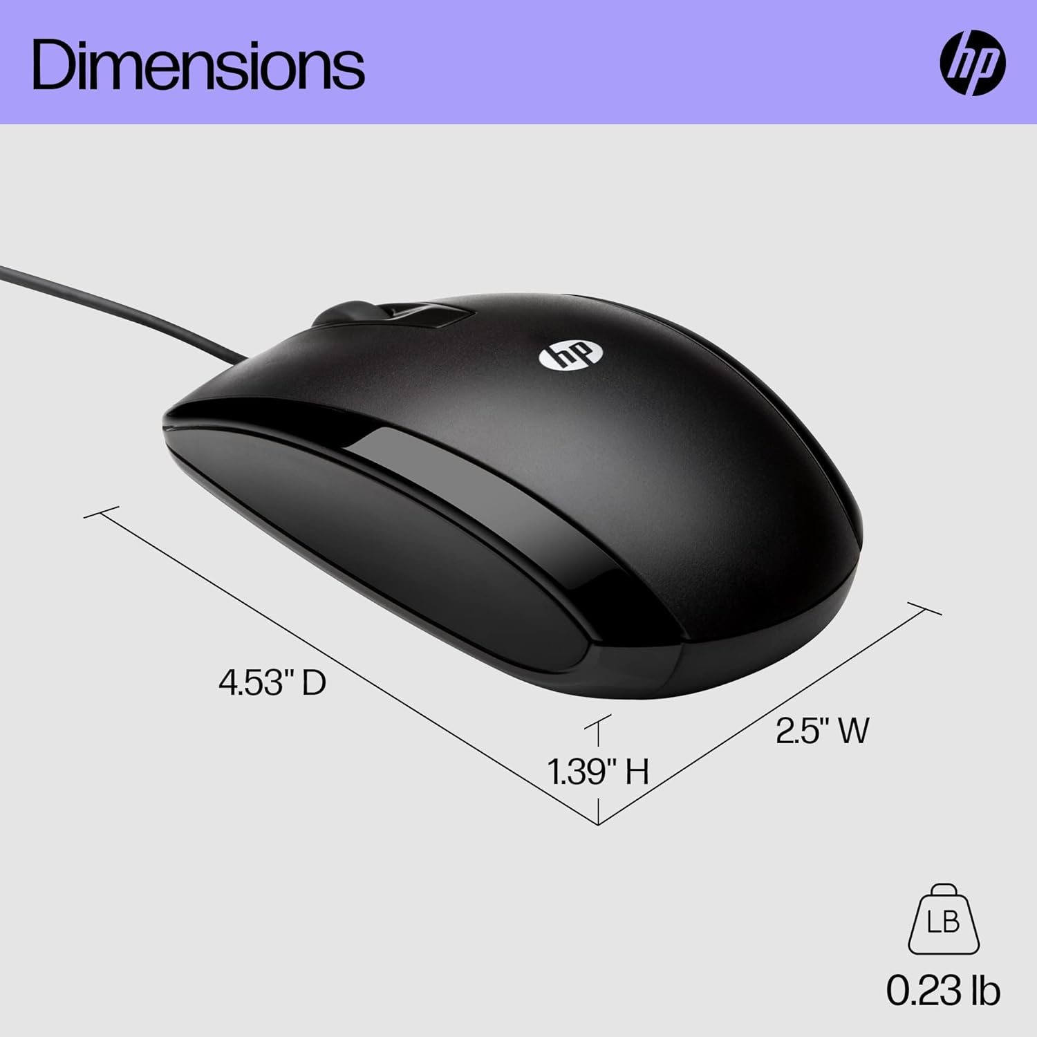 HP x500 Wired Optical Mouse
