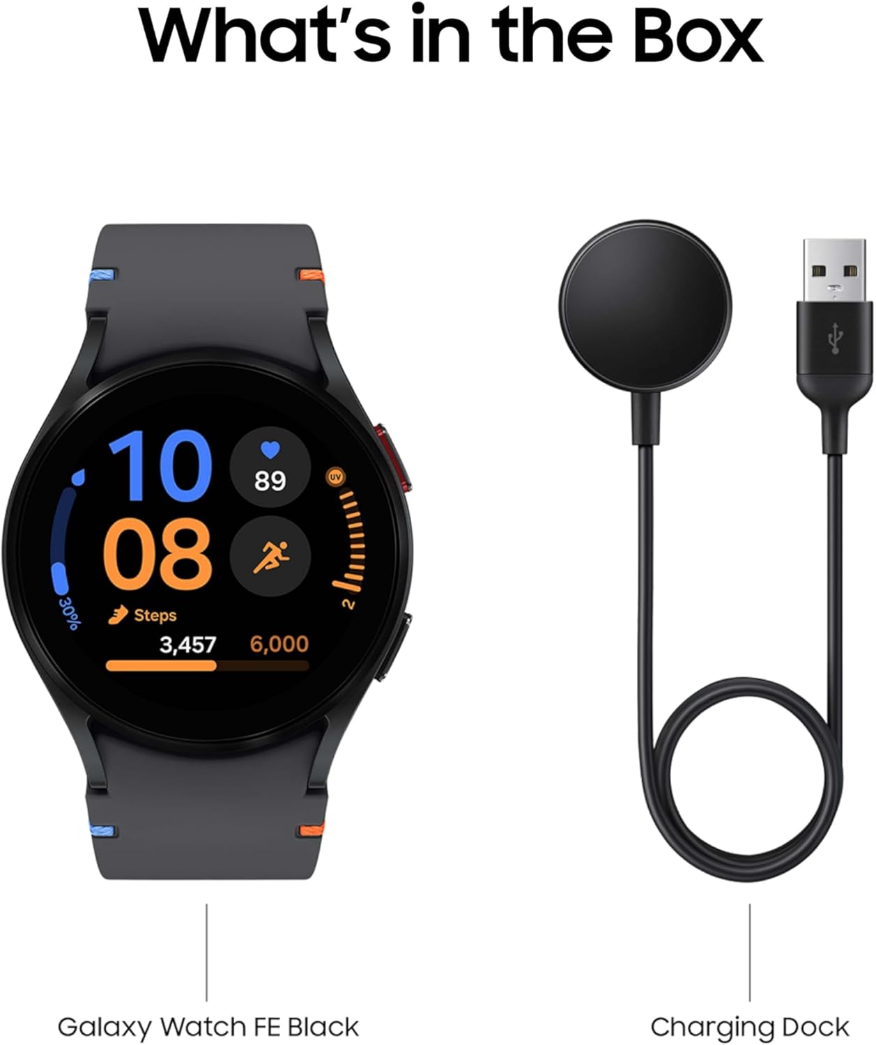 SAMSUNG Galaxy Watch FE, 40mm BT, Sapphire Crystal Display, Sleep Coach, Fall Detection Smart watch