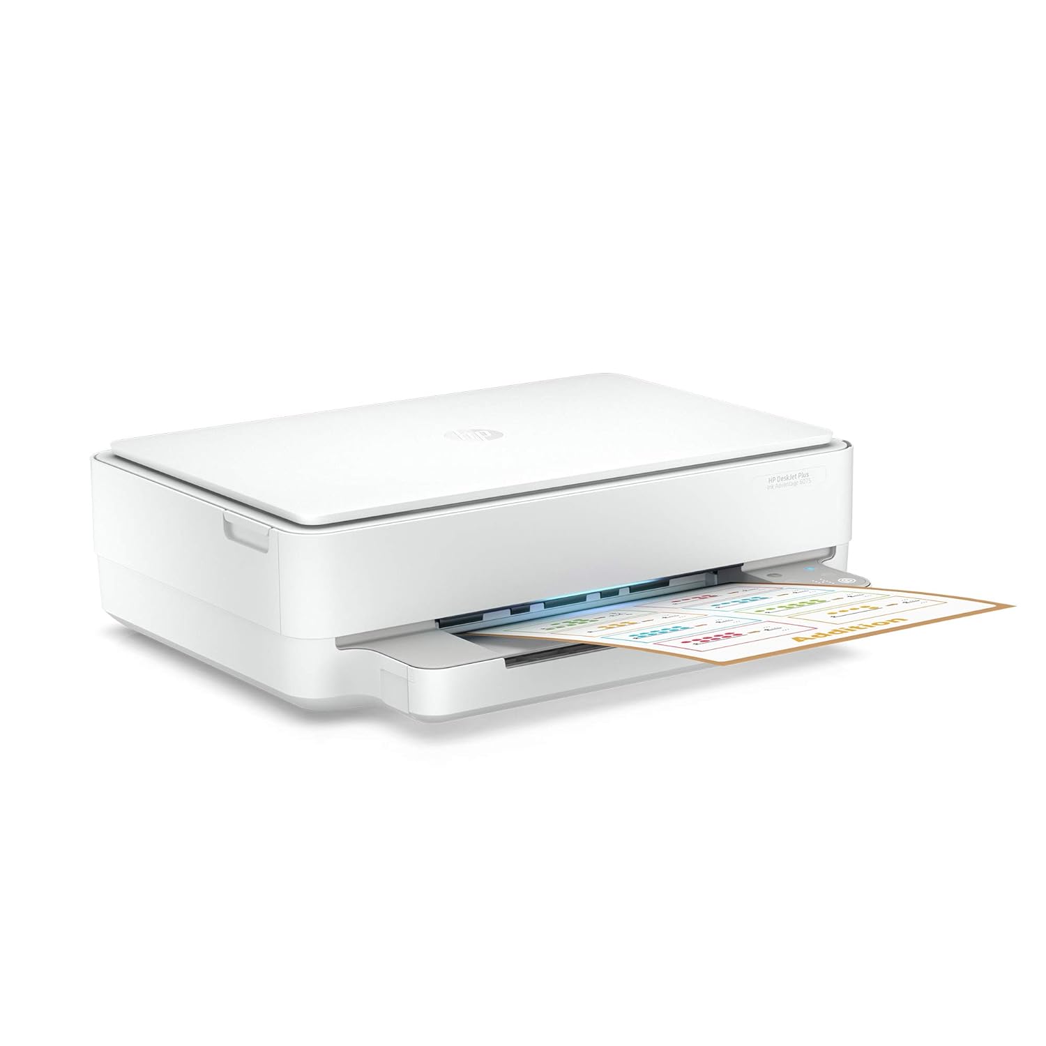 HP DeskJet Plus Ink Advantage 6075 Multi-function WiFi Color Inkjet Printer with Voice Activated Printing Google Assistant and Alexa for Scan, Duplex & Automatic Double-Sided Print (Ink Cartridge)