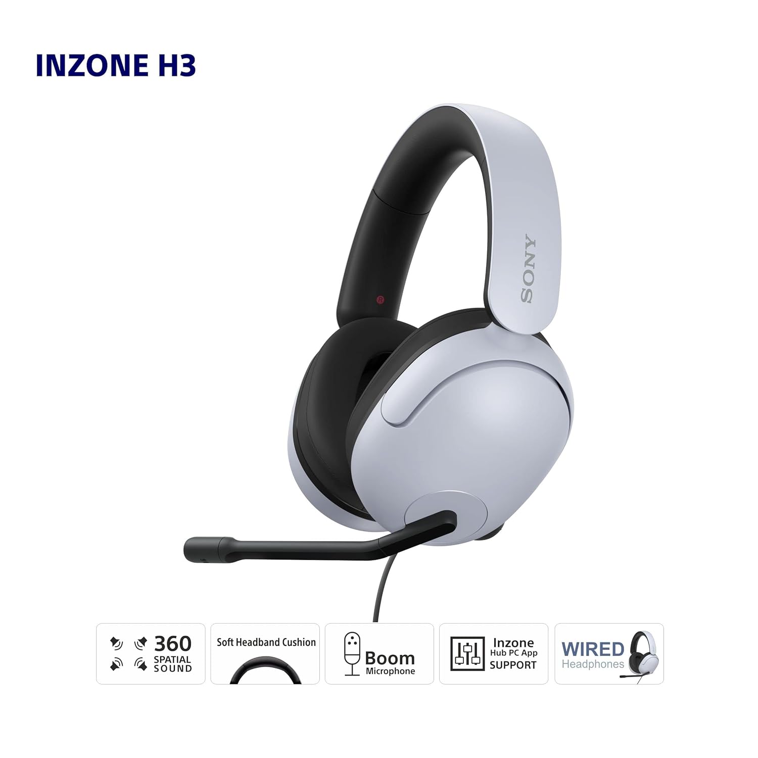 SONY INZONE H9 WH-G900N with Noise Cancellation and 32Hrs Playtime Wireless gaming Bluetooth