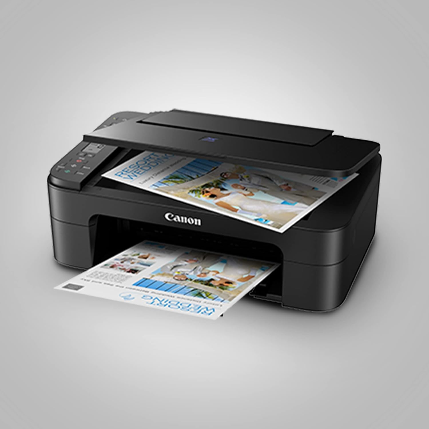 Canon PIXMA E3370 2024 Multi-function WiFi Color Inkjet Printer (Borderless Printing) (Ink Cartridge)