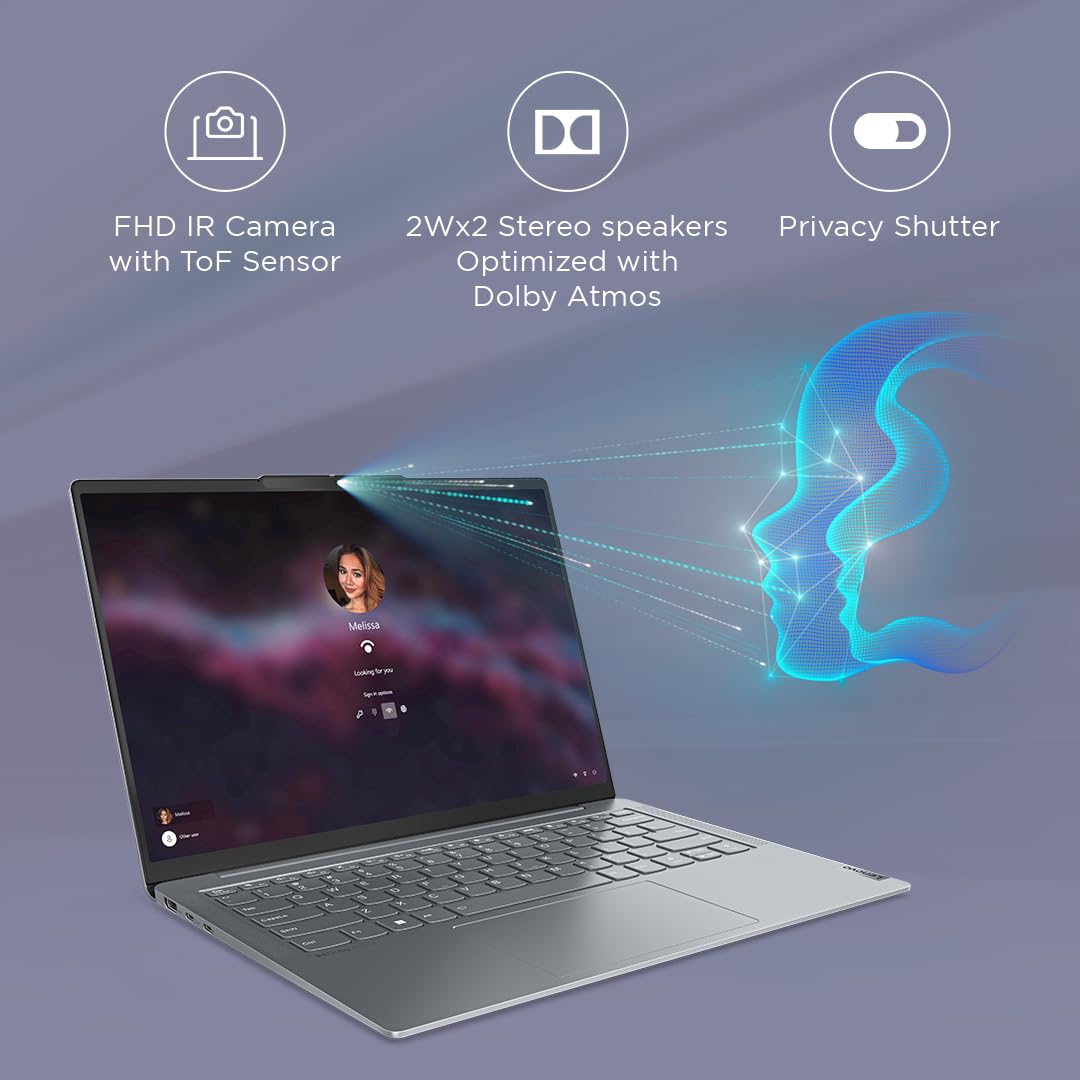 Lenovo Yoga Intel Core i5 13th Gen 13500H 14IRH8 Thin and Light Laptop