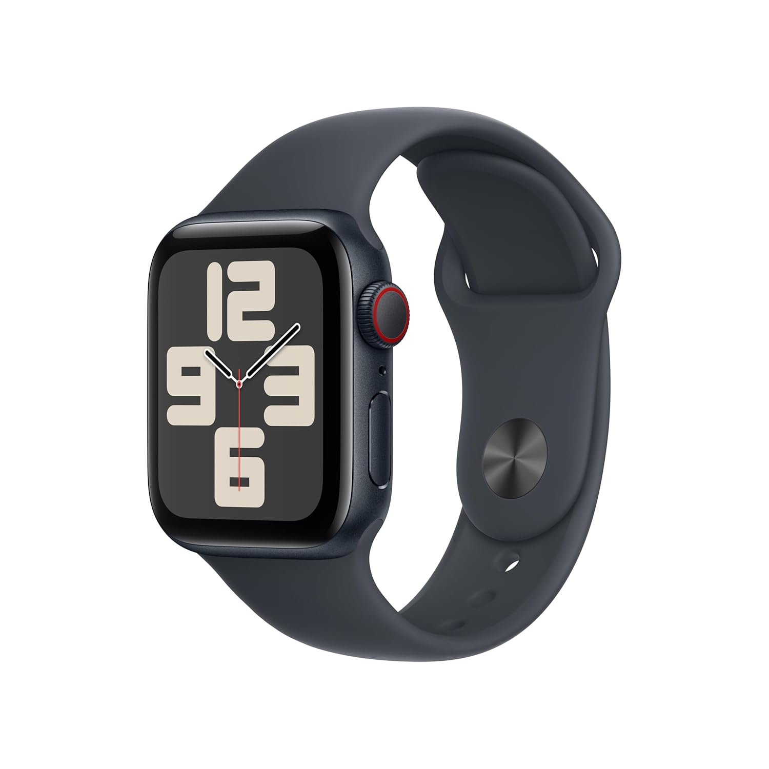 Apple Watch SE 2nd Gen, 2023 GPS + Cellular 40mm Smartwatch with Aluminum Case with Midnight Sport Band