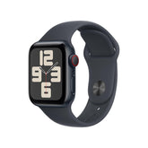 Apple Watch SE 2nd Gen, 2023 GPS + Cellular 40mm Smartwatch with Aluminum Case with Midnight Sport Band