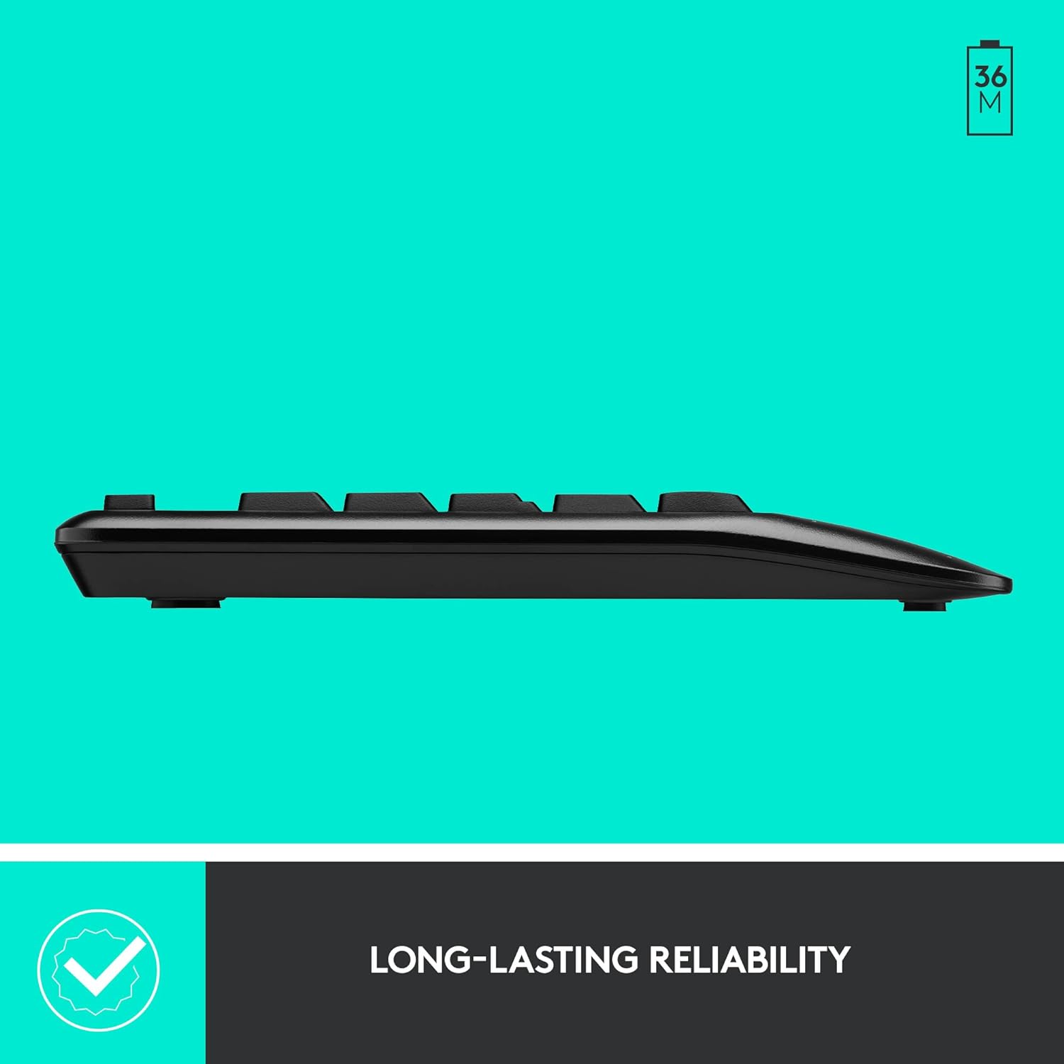 Logitech MK345/Wireless Compact,Win Mac,Desktop,Tablet,Smartphone,LaptopCompatible Wireless Laptop Keyboard (Black)