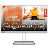 Lenovo L-Series Full HD LED Backlit IPS Panel with 99% sRGB, HDMI 1.4, VGA, 2X3W Speakers,Tilt Stand, for Home & Office use, Ultraslim Monitor
