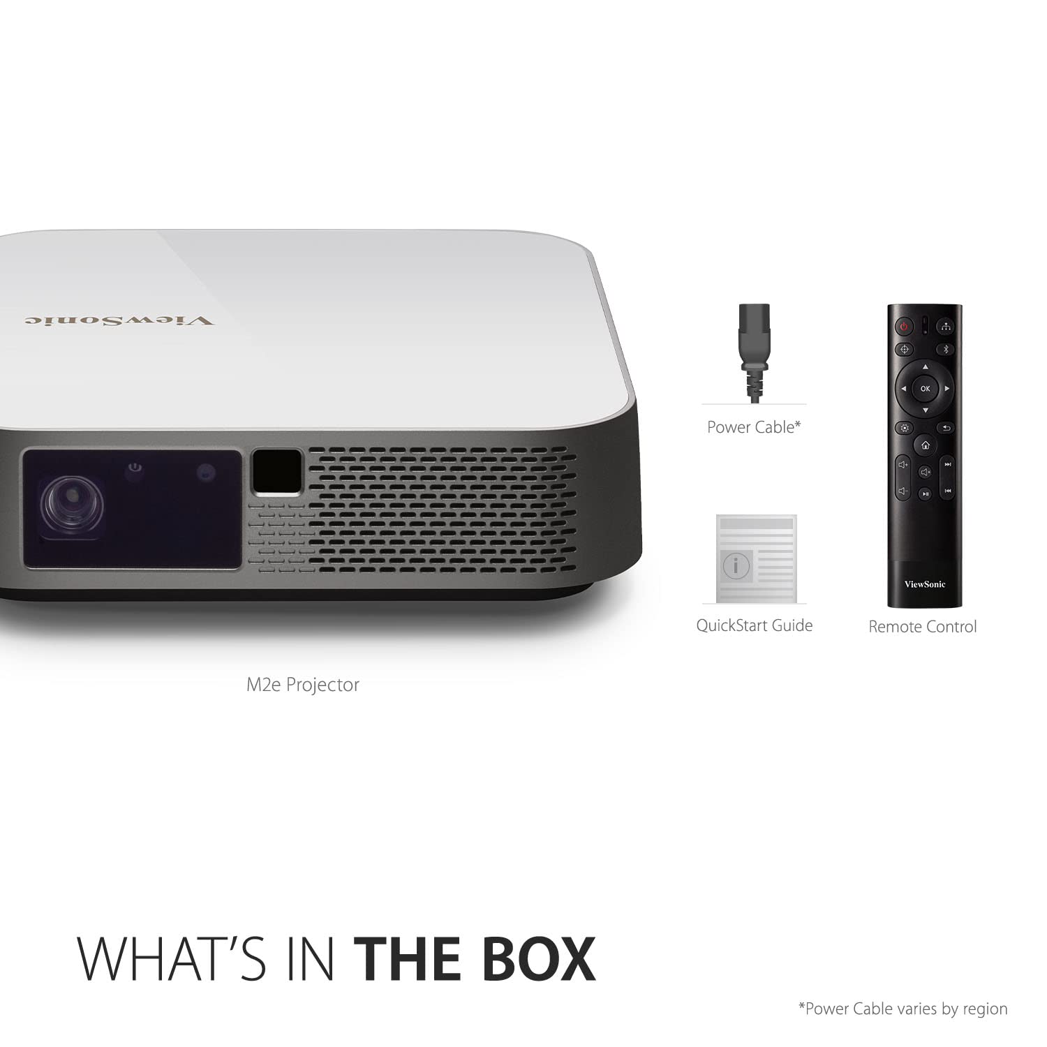 ViewSonic M2e (1000 lm) Portable with 1920X1080p Resolution, 100'' Maximum Display, Auto Focus+ WiFi+ Bluetooth+6W Harman Kardon Speaker, Bluetooth ,HDMI, USB Type-C Connectivity LED Projector