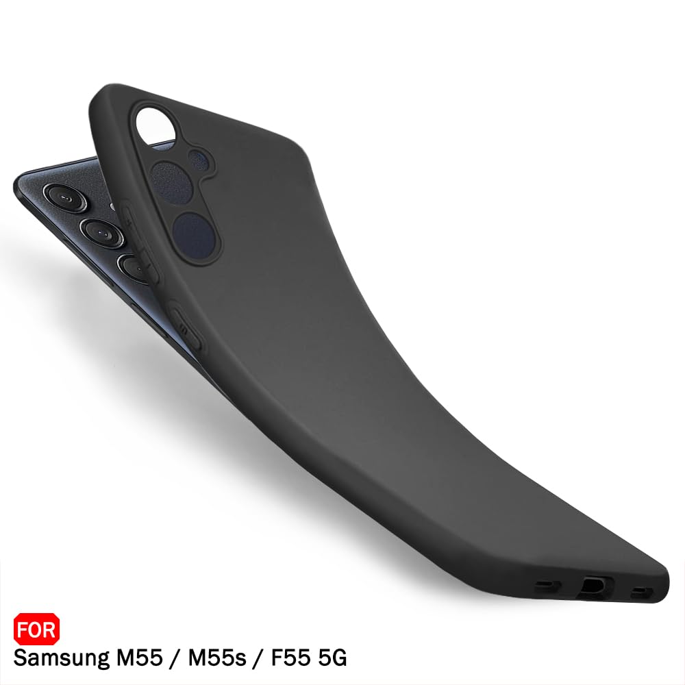 Protect Sleek Back Cover Case for Samsung Galaxy F55 5G | Slim Fit Protective Design | Ultra Matte Finish | Camera Protection Bump | Soft Case