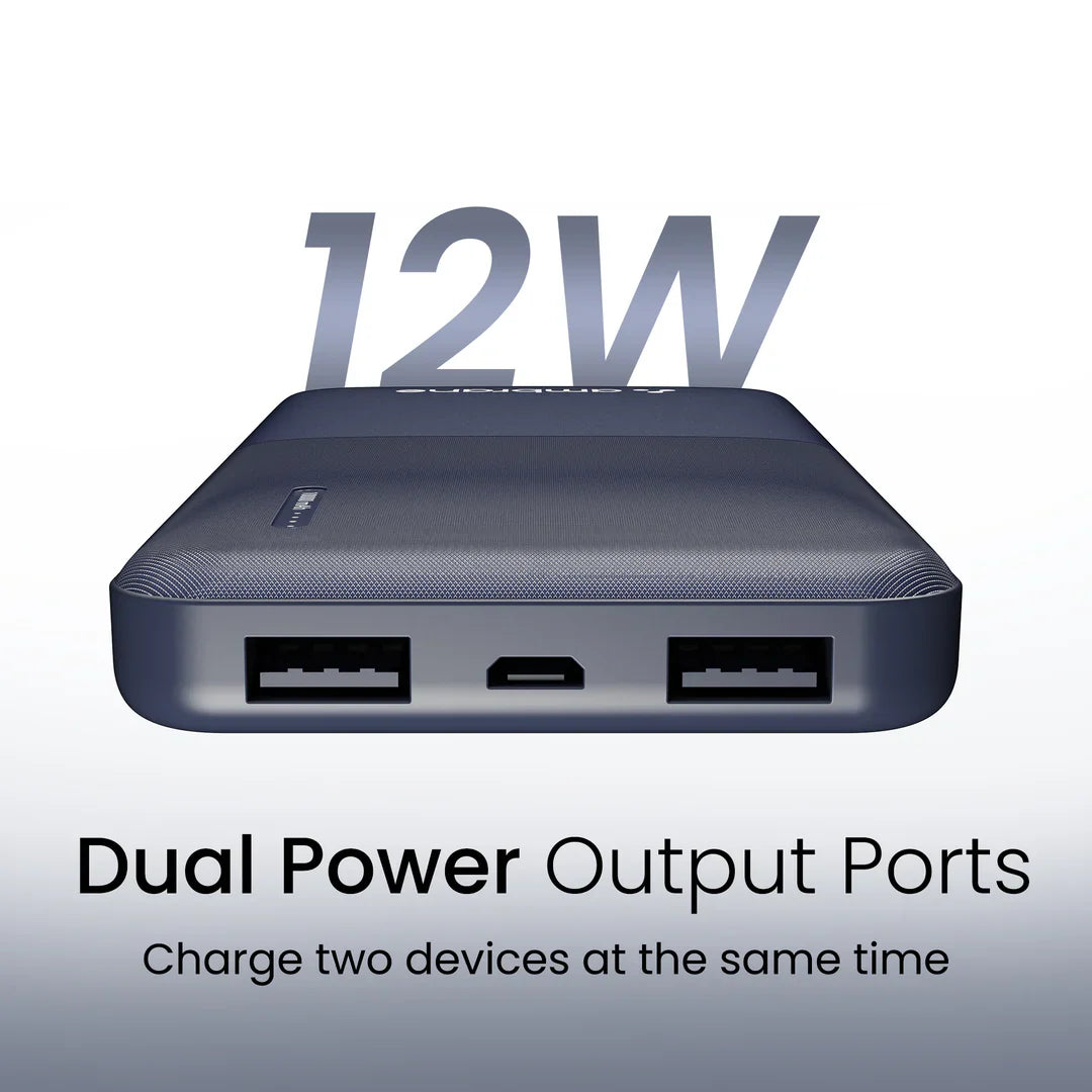Ambrane 10000 mAh 12 W Capsule Compact Pocket Size Power Bank
