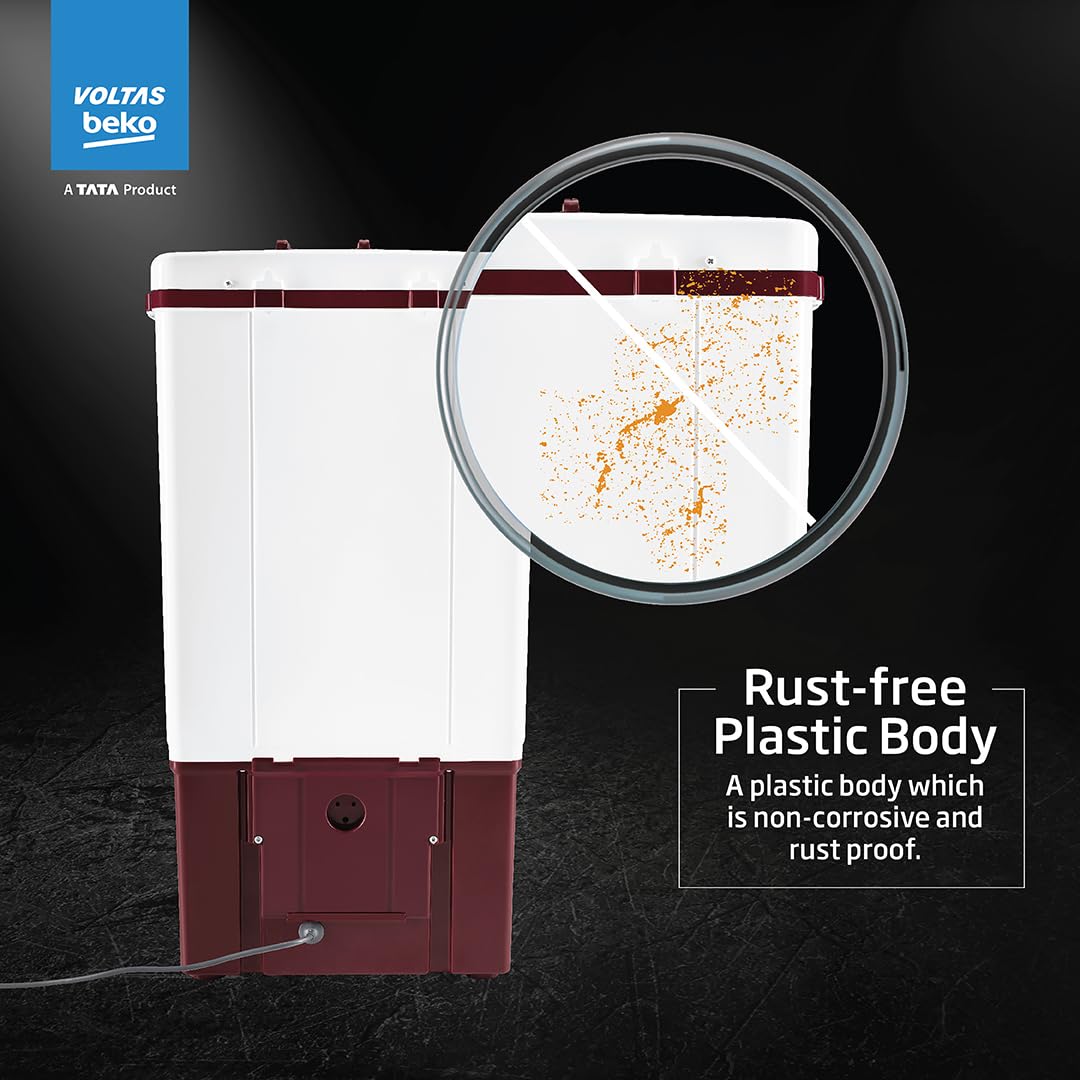 Voltas Beko, A Tata Product 7.5 kg Semi-automatic top load washing machine
