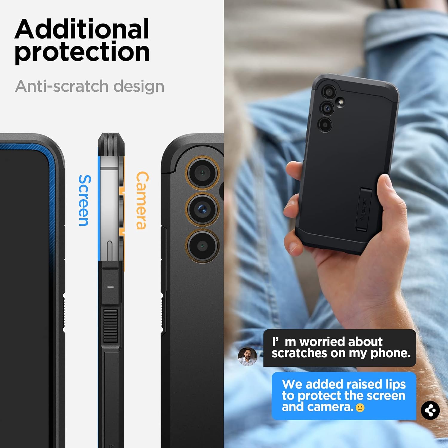 Spigen Tough Armor Back Cover Case Compatible with Samsung Galaxy A54 5G