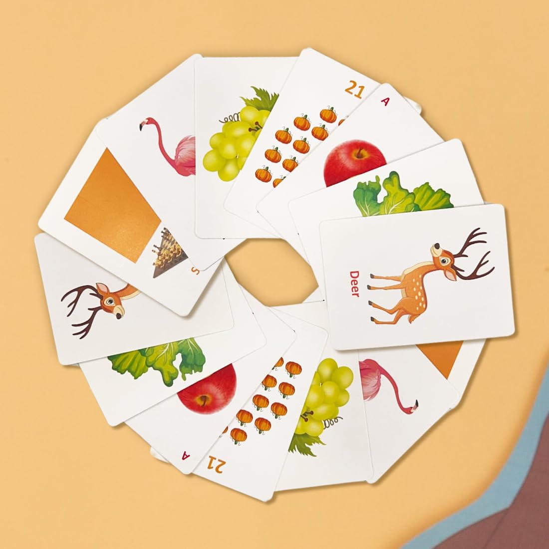 Wembley Flash Card for Babies 0 to 6 Months Old Boy Girls Infant Early Learning Educational Montessori Toys Birthday Gift for 1 2 3 4 Years Kids Activity Toys - Set of 196 Cards