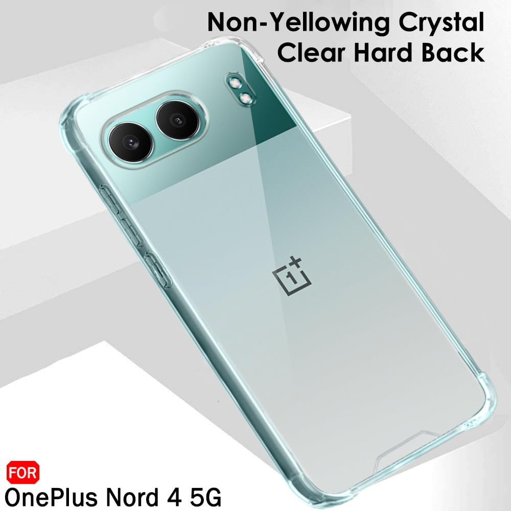 Protect Crystal Clear Back Cover Case for OnePlus Nord 4 5G | 360 Degree Protection | Shock Proof Design | Transparent Back Cover Case