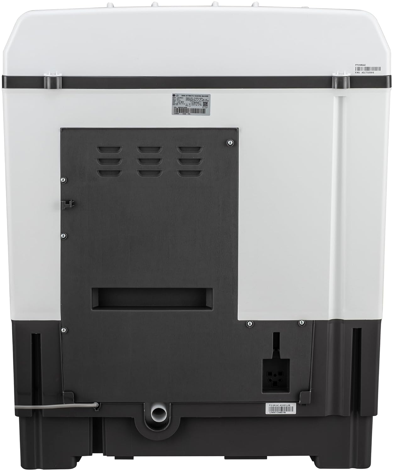 LG 7.5 kg 5 Star Wind jet dry Semi-Automatic Top Load Washing Machine
