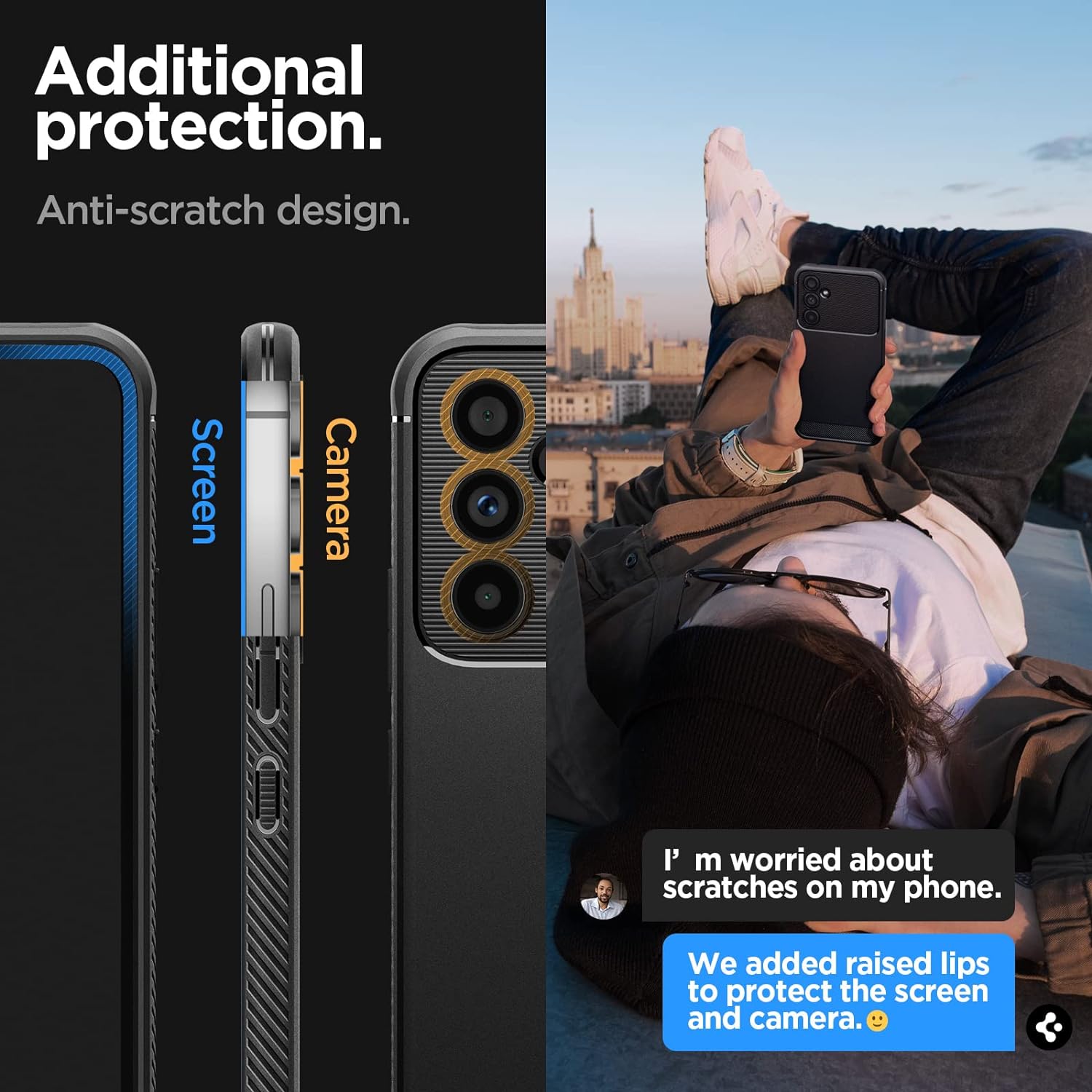 Spigen Rugged Armor Back Cover Case Compatible with Samsung Galaxy A54 5G