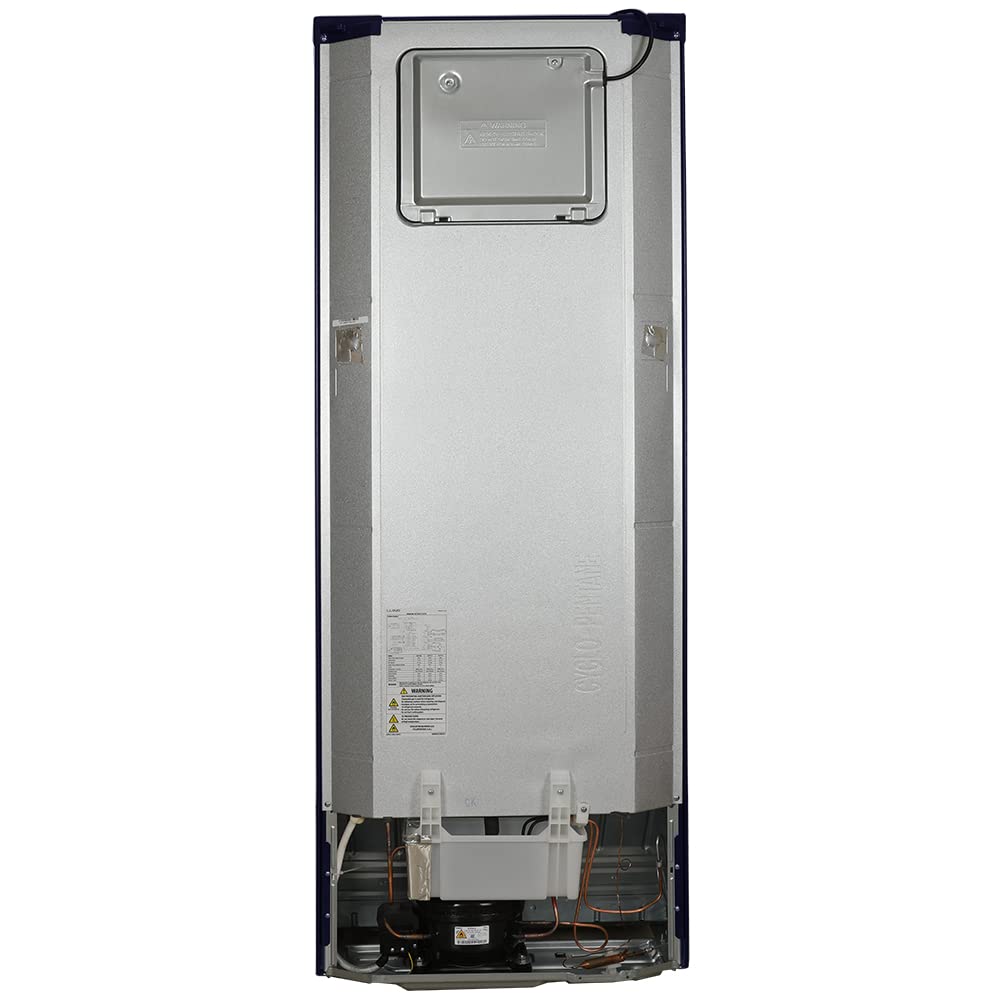 Lloyd Refrigerator 2 Star Automatic Double Door 310 L 2 Star Inverter Metallic Navy Toughened Glass