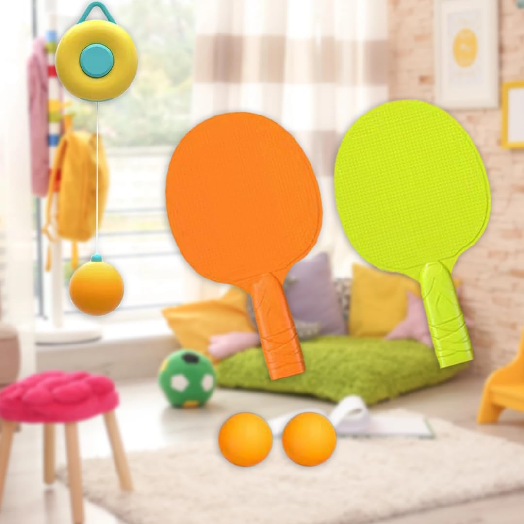 Storio Hanging Table Tennis Trainer Ball Set Ping Pong Indoor Games for Kids