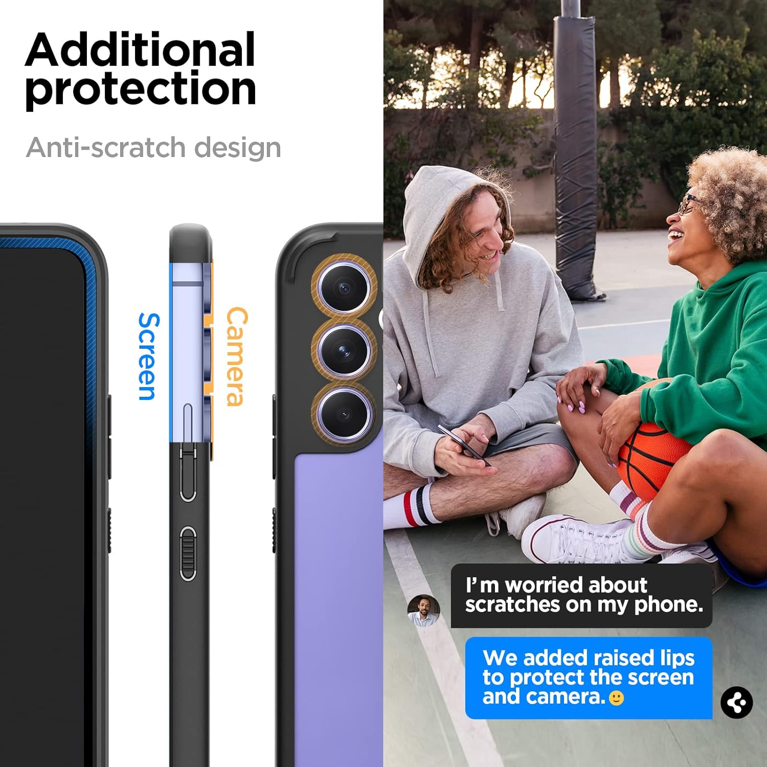 Spigen Ultra Hybrid Back Cover Case Compatible with Samsung Galaxy A54 5G (TPU + Poly Carbonate | Matte Black)