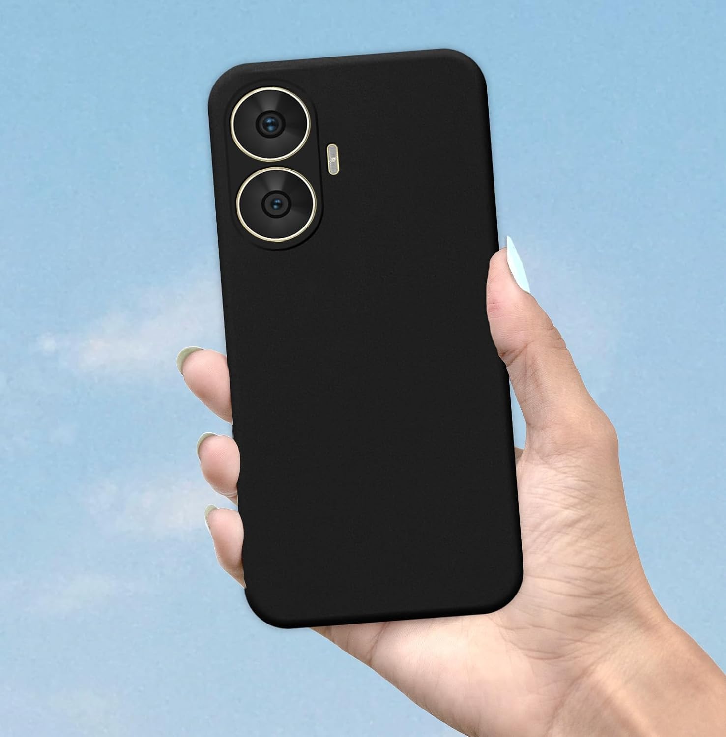 Protect Back Cover Soft Matte Liquid Silicone TPU | Camera Protection | Shockproof Slim Back Case for Realme C55