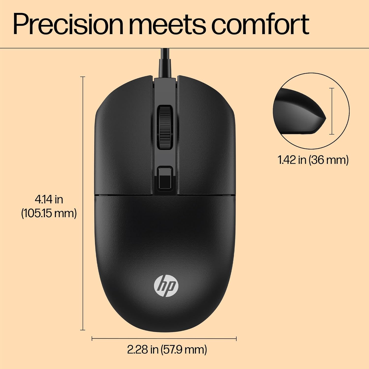 HP M070 Wired Mechanical Mouse