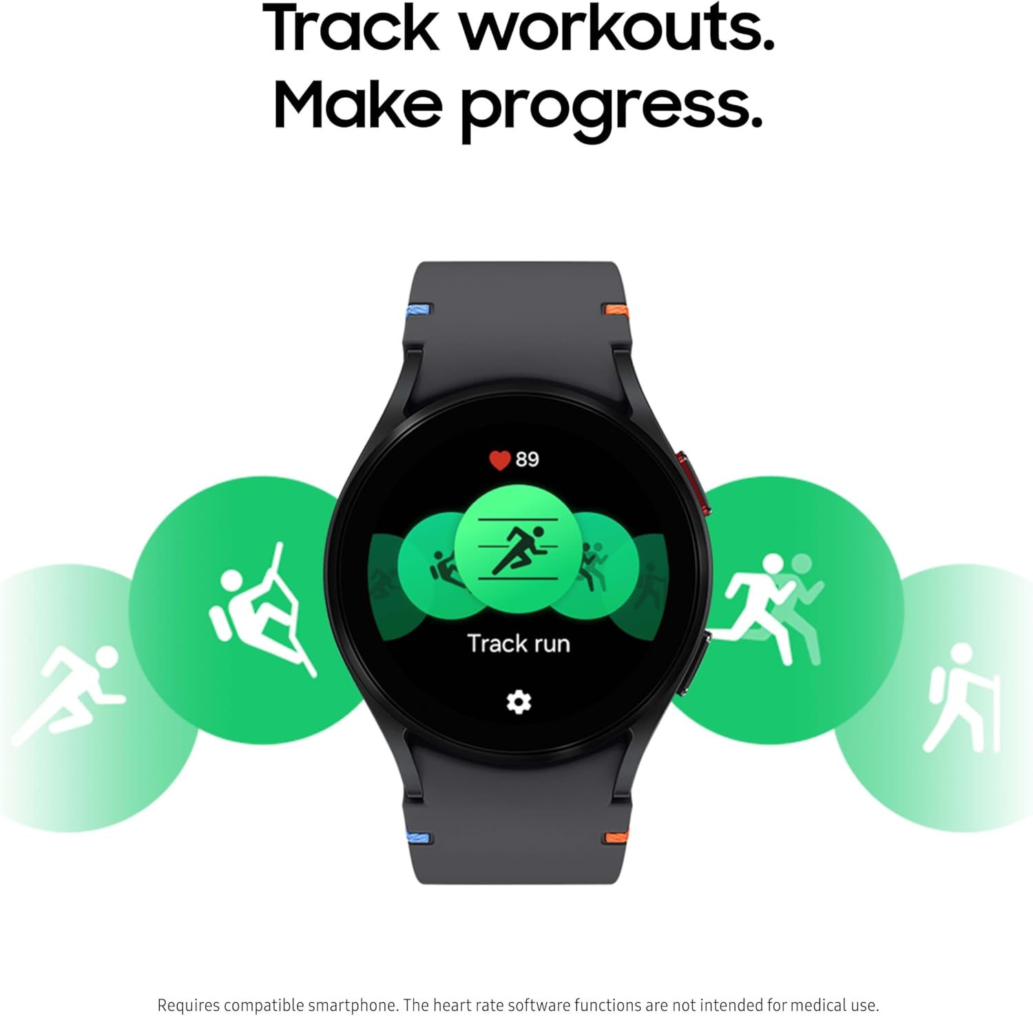 SAMSUNG Galaxy Watch FE, 40mm BT, Sapphire Crystal Display, Sleep Coach, Fall Detection Smart watch