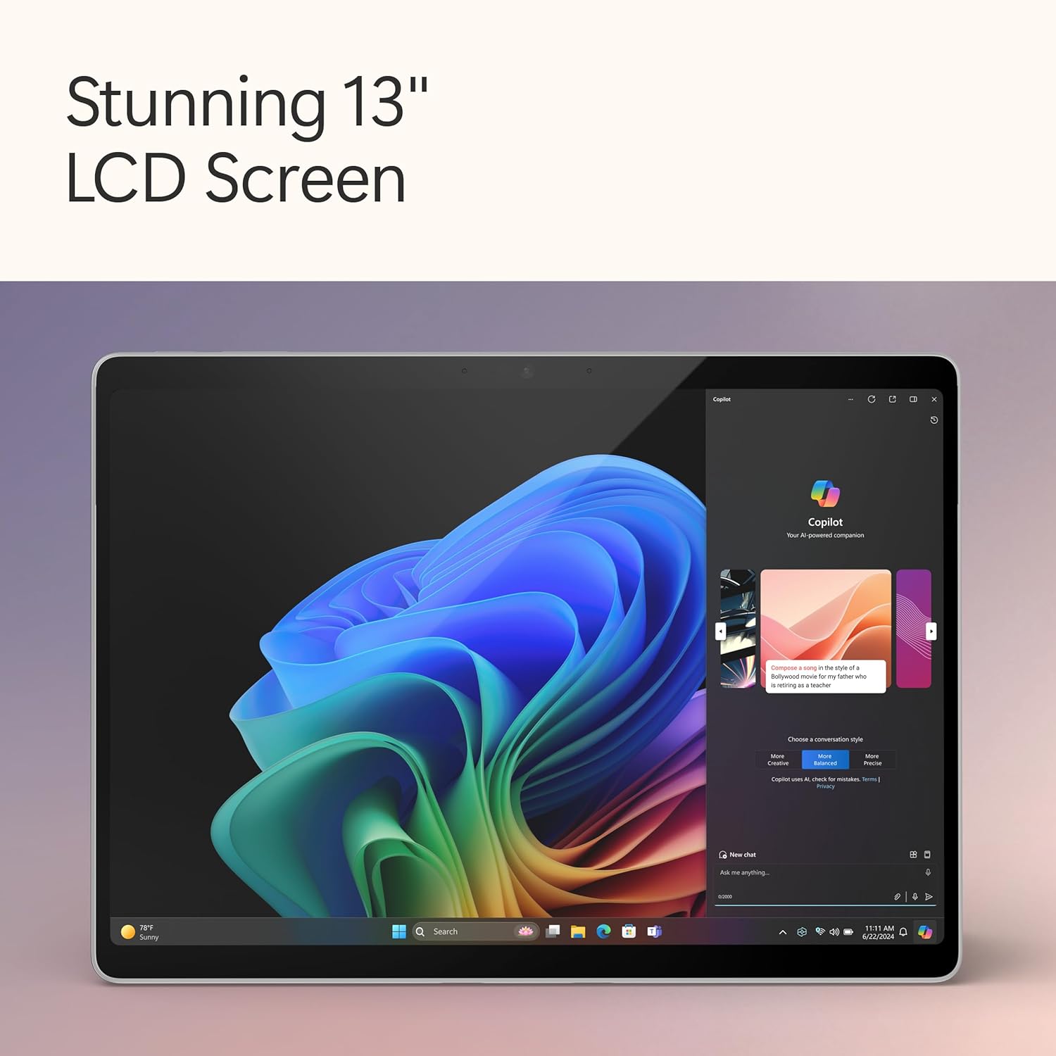 MICROSOFT Surface Pro (11th Edition) AI PC Qualcomm Snapdragon X Plus ZHX-00014 2 in 1 Laptop