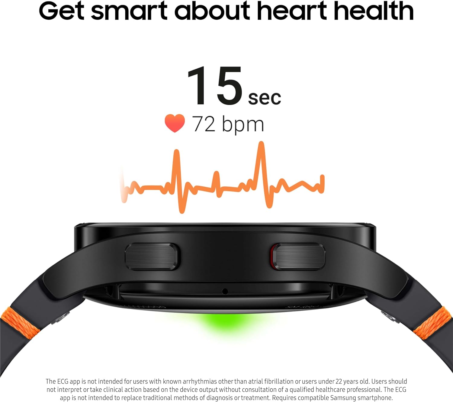 SAMSUNG Galaxy Watch FE, 40mm BT, Sapphire Crystal Display, Sleep Coach, Fall Detection Smart watch