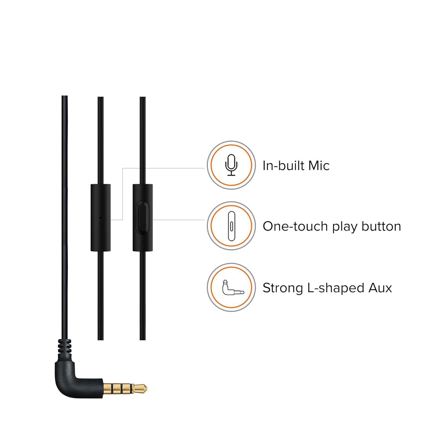 Mi Earphones with Mic, Ultra Deep Bass & Metal Sound Chamber Wired Earphone
