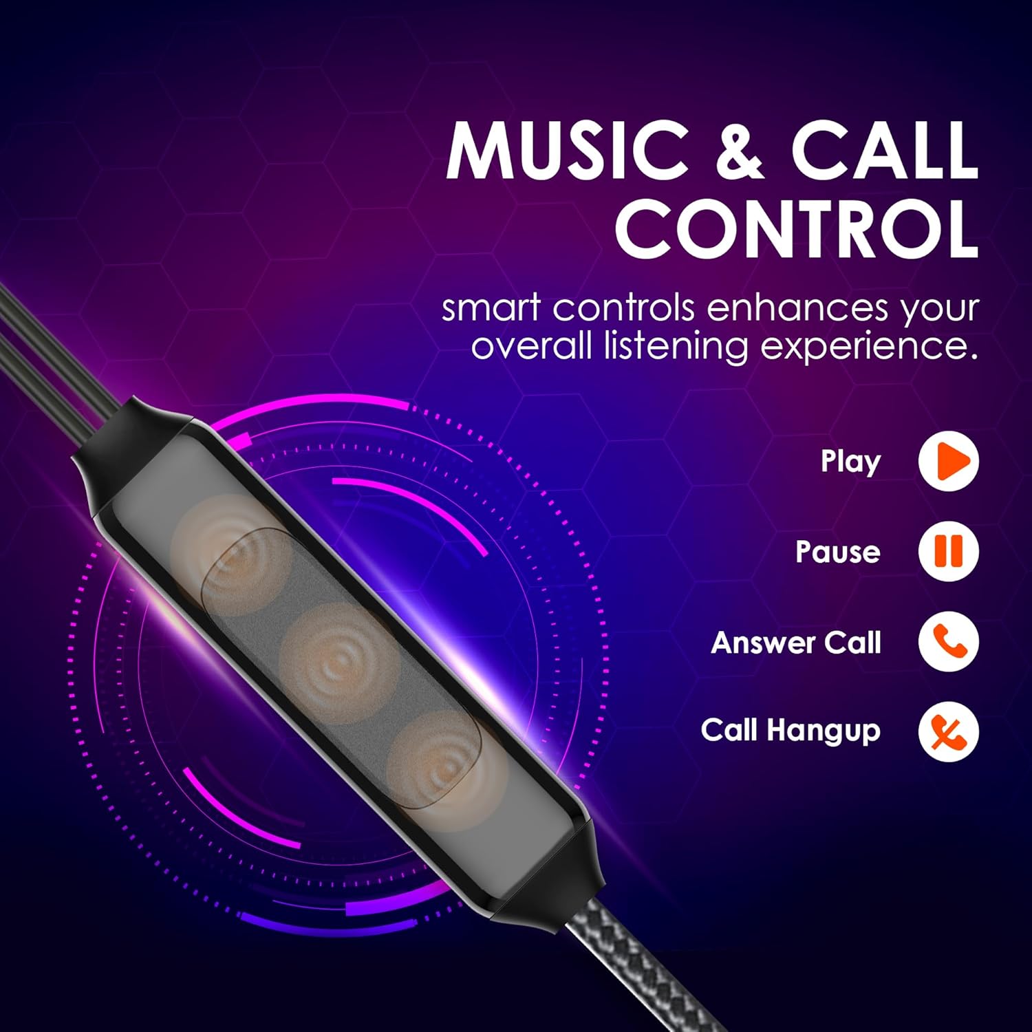 itel IEP-51 With In-line Mic, 10mm Drivers Polished Metal Design and 3-Button Remote Wired Earphone