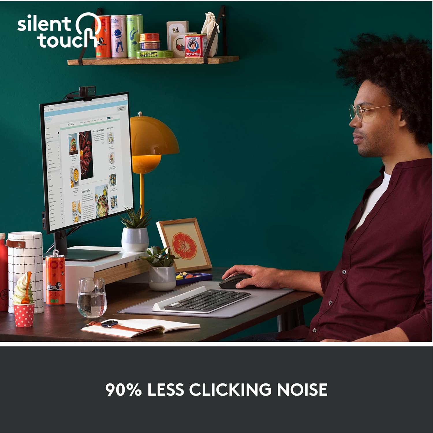 Logitech M650 Silent -Small to Medium Sized Hands Wireless Optical Mouse
