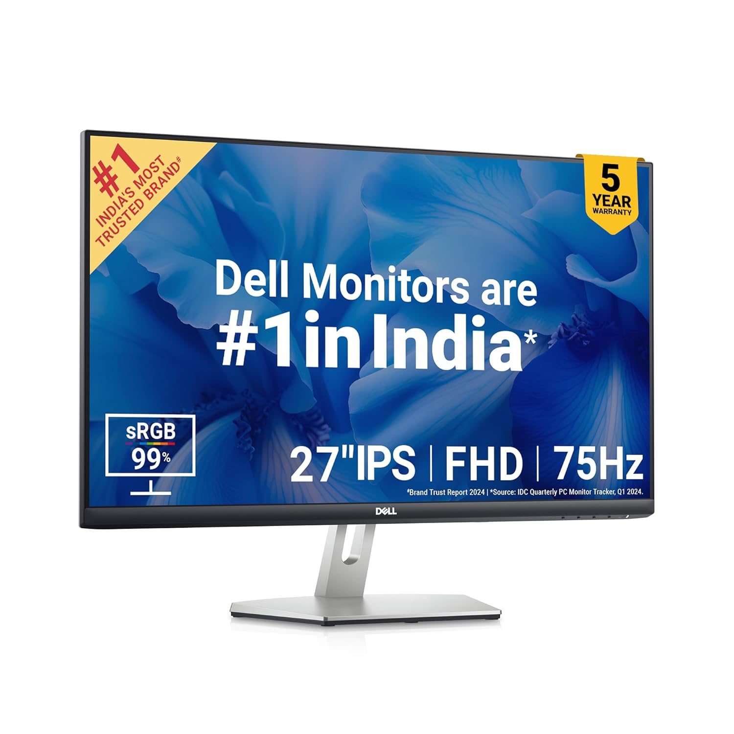 DELL S Series Tilt adjustment, 3-sided Bezel-less Monitor