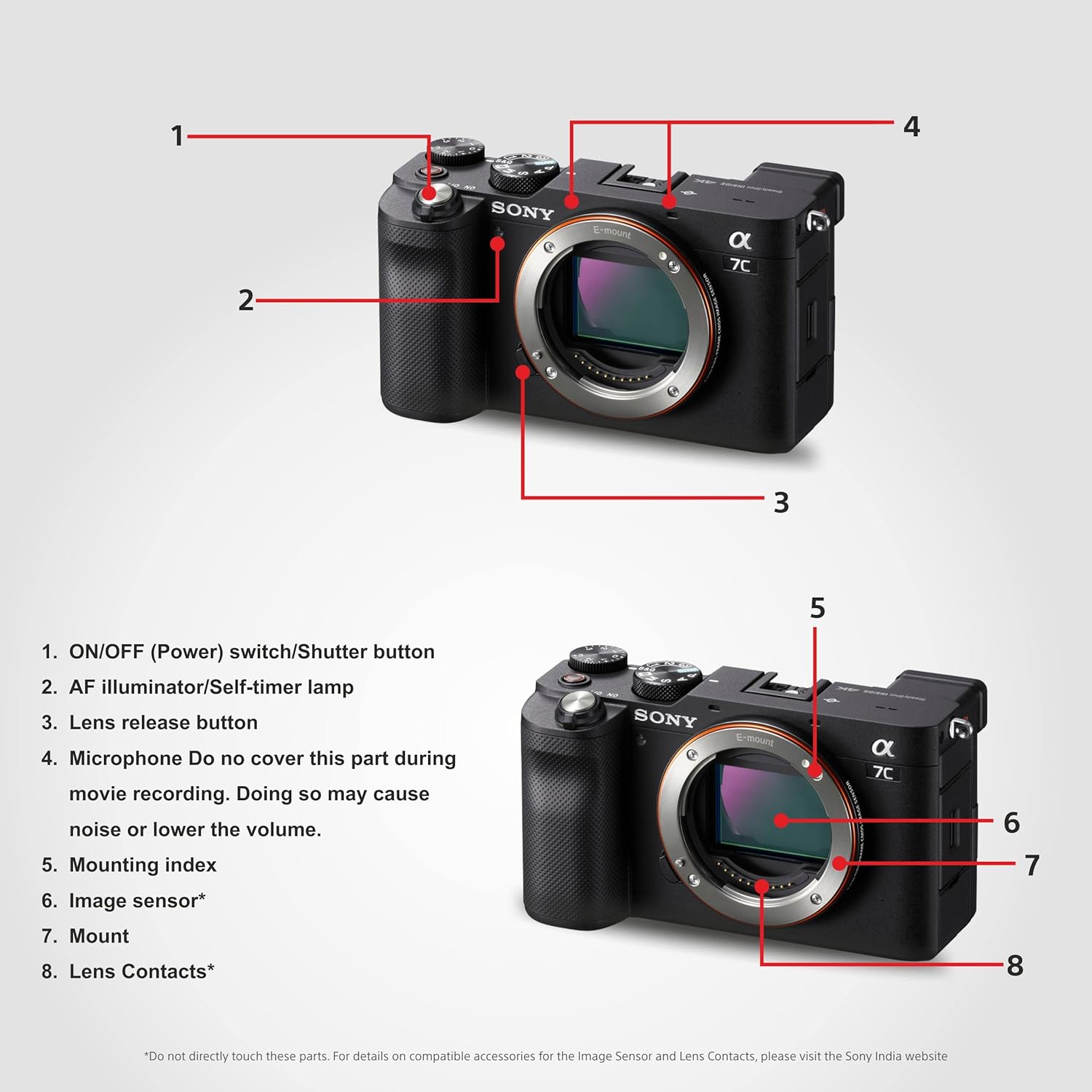 SONY Alpha ILCE-7C Full Frame Mirrorless Camera Body Featuring Eye AF and 4K movie recording