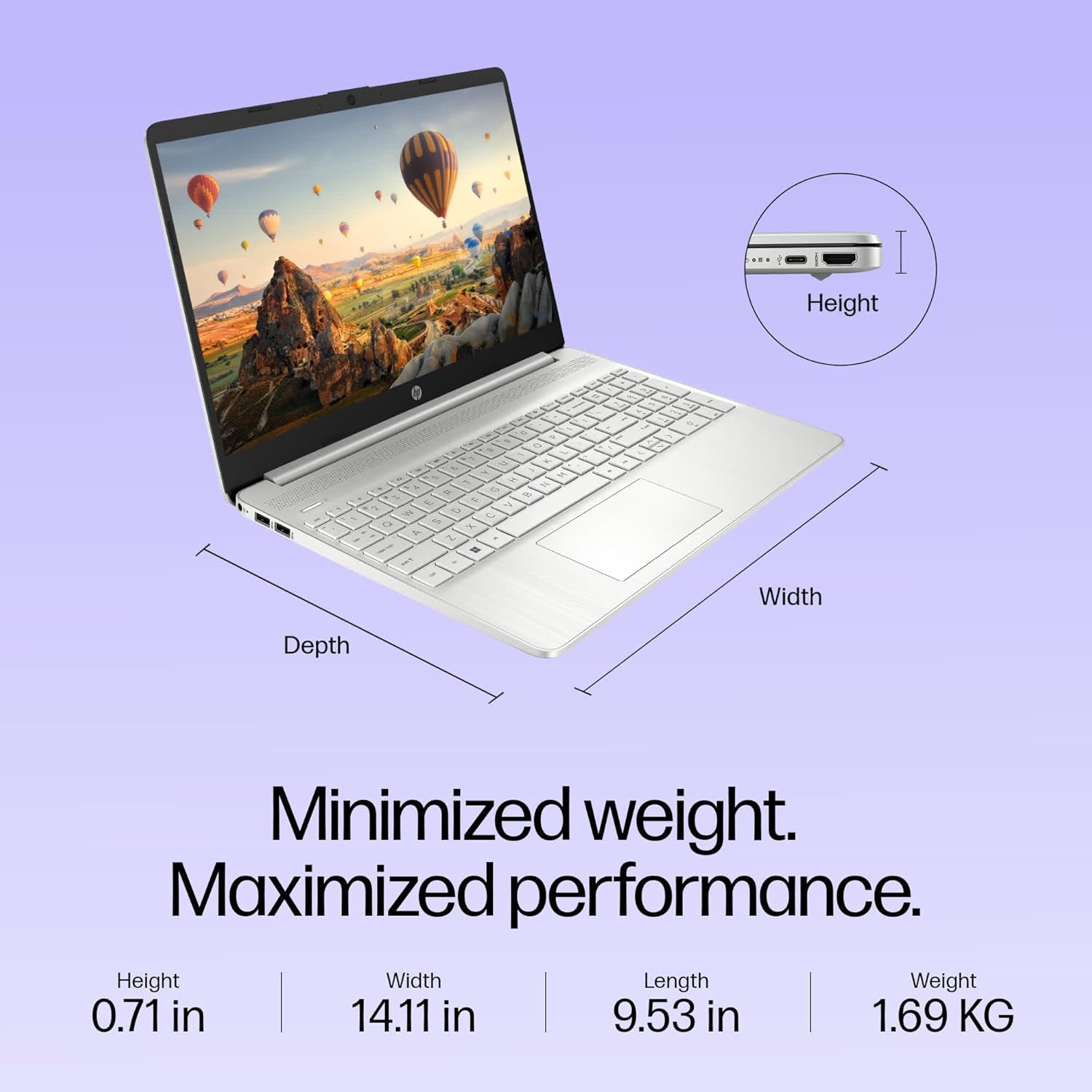 HP 15s Intel Core i3 12th Gen 1215U Laptop